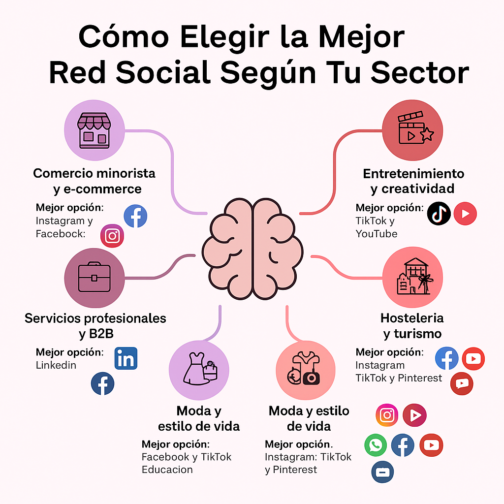 Cómo Elegir la Mejor Red Social Según Tu Sector